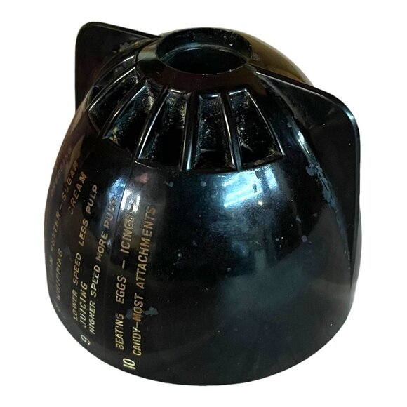 Vintage Sunbeam Mixmaster Model 11 Speed Dial Knob Black Replacement Mixer - Picture 7 of 10